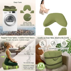 Zafu Meditation Cushion Set